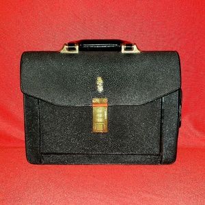Amiiet, Genuine Stingray Textured Handbag